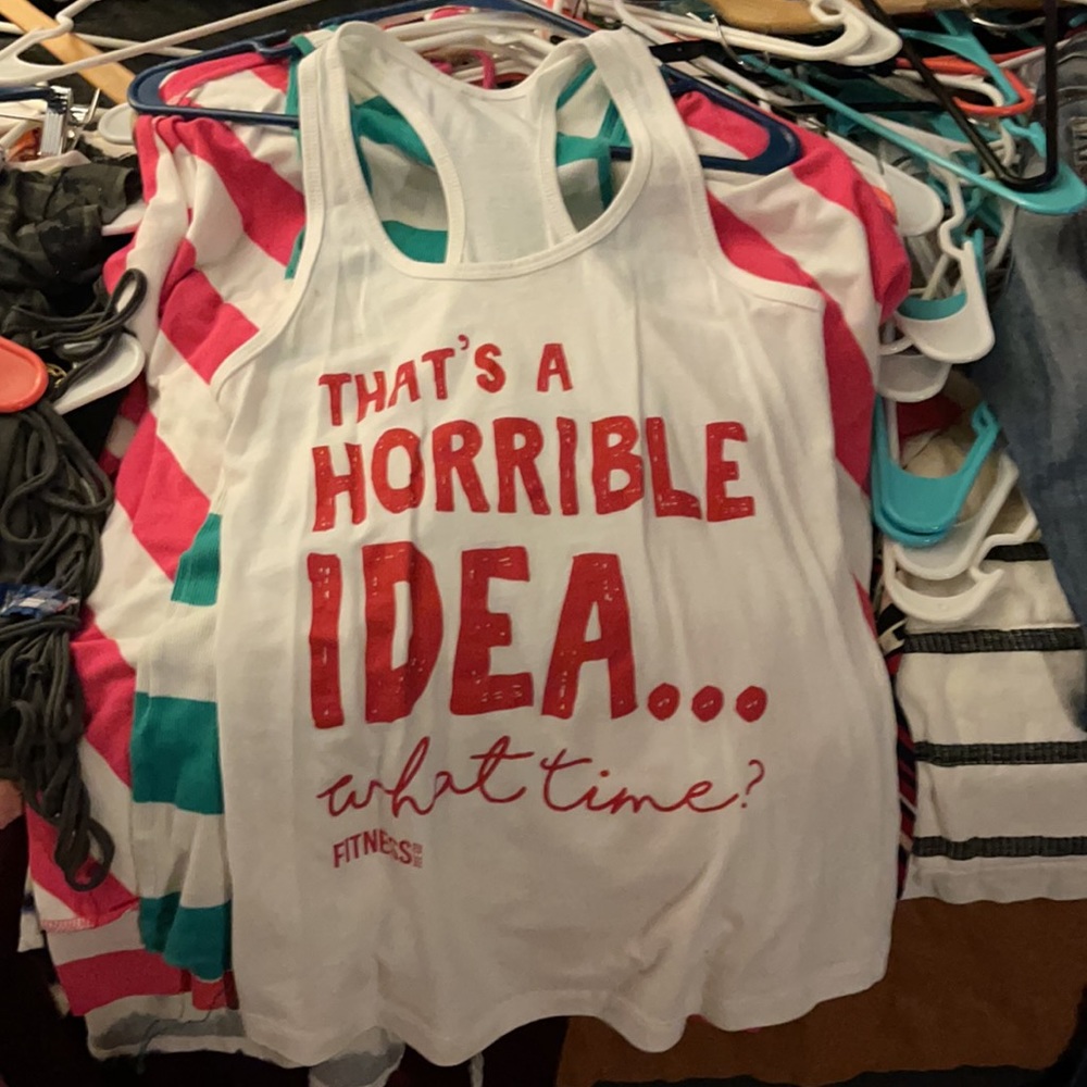 White Tank Top graphic T